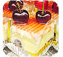 チェリーのクリームケーキ